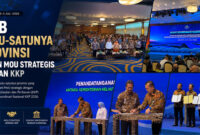 Suasana penandatanganan MoU yang dilakukan langsung oleh Menteri Kelautan dan Perikanan RI, Sakti Wahyu Trenggono, bersama Gubernur NTB, Lalu Muhamad Iqbal, di Kantor KKP, Jakarta, Kamis (2/7/2026).