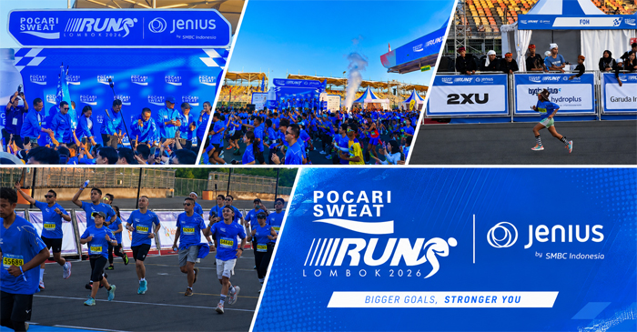 Suasana event Pocari Sweat Run Lombok 2026 yang berlangsung di kawasan The Mandalika, Kabupaten Lombok Tengah (Loteng), pada Sabtu (11/7/2026).