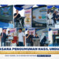 Suasana acara pengumuman hasil undian hadiah emas bagi wajib pajak kendaraan bermotor di Teras Udayana, Jalan Udayana, Kota Mataram, Ahad (19/7/2026).
