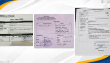 Bukti tanda terima surat pemberitahuan aksi yang telah disampaikan PMN-J kepada Bareskrim Polri (paling kiri), Surat tanda terima laporan yang telah dimasukkan PMN-J ke Dittipikor Bareskrim Polri (tengah), dan bukti terima laporan pengaduan dugaan pelanggaran kode etik yang telah dimasukkan PMN-J kepada MKD DPR RI (paling kanan).
