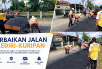 Tim Reaksi Cepat (TRC) Infrastruktur NTB yang baru dibentuk langsung bergerak memperbaiki ruas jalan penghubung Desa Kediri-Desa Kuripan, Kabupaten Lombok Barat, dengan alokasi anggaran pemeliharaan rutin sebesar Rp700 juta.