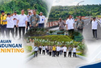 Suasana saat meninjau ke Bendungan Meninting, Kecamatan Gunungsari, Kabupaten Lombok Barat.