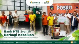 Bank NTB Syariah bergerak cepat menyalurkan bantuan kepada masyarakat terdampak kebakaran di Desa Adat Sade, Dusun Sade, Desa Rambitan, Kecamatan Pujut, Kabupaten Lombok Tengah.