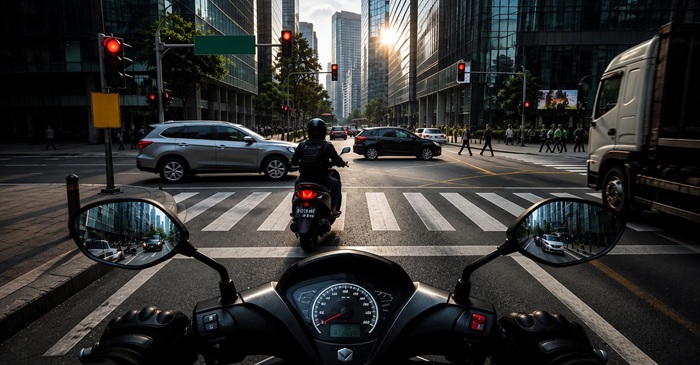 Tak terlihat bukan berarti aman, kenali bahaya blind spot dan terapkan 4T saat berkendara.