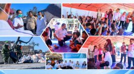 Gubernur NTB, Lalu Muhamad Iqbal didampingi Ketua TP PKK Provinsi NTB, Sinta Agathia Iqbal dan Bupati Lombok Tengah, Lalu Pathul Bahri saat mengunjungi langsung Desa Adat Sade, Dusun Sade, Desa Rembitan, Kecamatan Pujut, Kabupaten Lombok Tengah, pada Rabu (26/8/2026).