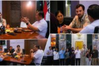 Gubernur NTB, Lalu Muhamad Iqbal saat menerima Tim Kementerian Luar Negeri, Kementerian PPN/Bappenas, dan UNDP di Kantor Gubernur NTB, Rabu (26/8/2026).