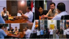 Gubernur NTB, Lalu Muhamad Iqbal saat menerima Tim Kementerian Luar Negeri, Kementerian PPN/Bappenas, dan UNDP di Kantor Gubernur NTB, Rabu (26/8/2026).