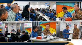 Gubernur NTB, Lalu Muhamad Iqbal didampingi Sekda NTB, Kepala BKD NTB, serta Tim Manajemen Talenta BKD NTB, saat mempresentasikan pembangunan Sistem Manajemen Talenta Pemprov NTB, di hadapan jajaran pimpinan BKN RI, di Kantor BKN, Jakarta, Kamis (6/8/2026).