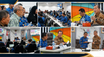 Gubernur NTB, Lalu Muhamad Iqbal didampingi Sekda NTB, Kepala BKD NTB, serta Tim Manajemen Talenta BKD NTB, saat mempresentasikan pembangunan Sistem Manajemen Talenta Pemprov NTB, di hadapan jajaran pimpinan BKN RI, di Kantor BKN, Jakarta, Kamis (6/8/2026).