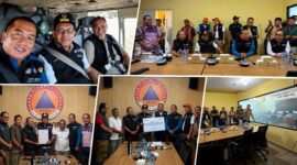 Gubernur NTB, Lalu Muhamad Iqbal dan Gubernur Bali, I Wayan Koster bersama rombongan saat turun langsung meninjau dari dekat dampak akibat gempa bumi berkekuatan magnitudo 7,7 di Nusa Tenggara Timur (NTT).