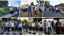 Gubernur NTB, Lalu Muhamad Iqbal bersama Wali Kota Mataram, H. Mohan Roliskana saat turun langsung melihat kondisi sebenarnya terhadap kemacetan di Simpang Empat Rembiga, Kota Mataram, pada Senin sore (31/8/2026).