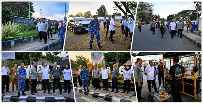 Gubernur NTB, Lalu Muhamad Iqbal bersama Wali Kota Mataram, H. Mohan Roliskana saat turun langsung melihat kondisi sebenarnya terhadap kemacetan di Simpang Empat Rembiga, Kota Mataram, pada Senin sore (31/8/2026).
