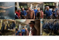 Kapolsek Kopang, AKP Muh. Zulmajdi, SH, saat turun langsung ke lokasi kebakaran oven tembakau milik warga di Dusun Nyanggi, Desa Montong Gamang, Kecamatan Kopang,  pada Kamis (27/8/2026).