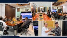 Gubernur NTB, Lalu Muhamad Iqbal saat menerima audiensi Danlanal Mataram, Letkol Laut (P) Eko Darmawan beserta rombongan, di ruang kerjanya, pada Senin (31/8/2026).