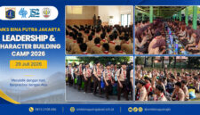 Suasana kegiatan leadership camp yang digelar SMK Bina Putra Kemang dengan tema ‘’Bangun Karakter dan Cinta Tanah Air’’, sebanyak 800 siswa yang digembleng di Yonbekang Kostrad, Cibinong, Kabupaten Bogor, pada 29-31 Juli 2026.