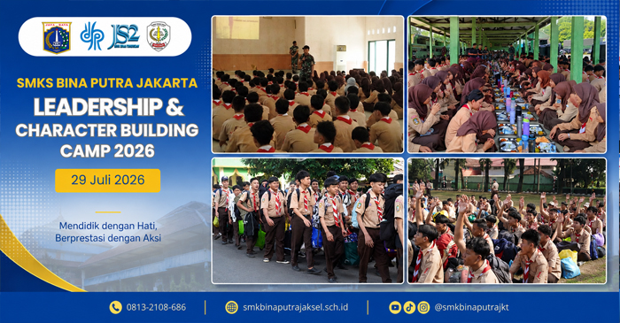 Suasana kegiatan leadership camp yang digelar SMK Bina Putra Kemang dengan tema ‘’Bangun Karakter dan Cinta Tanah Air’’, sebanyak 800 siswa yang digembleng di Yonbekang Kostrad, Cibinong, Kabupaten Bogor, pada 29-31 Juli 2026.