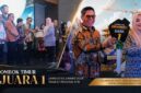 Bupati Lombok Timur, H. Haerul Warisin saat menerima penghargaan Jamsostek Award 2026 Tingkat Provinsi NTB, dalam acara yang berlangsung di Prime Park Hotel, Mataram, Rabu (26/8/2026).