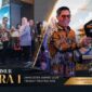 Bupati Lombok Timur, H. Haerul Warisin saat menerima penghargaan Jamsostek Award 2026 Tingkat Provinsi NTB, dalam acara yang berlangsung di Prime Park Hotel, Mataram, Rabu (26/8/2026).