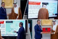Suasana pertemuan Gubernur NTB, Lalu Muhammad Iqbal dengan Duta Besar Qatar untuk Indonesia, Sultan bin Mubarak Saad Al-Dosari, pada Jumat (28/8/2026), guna menjajaki peluang kerja ke Qatar bagi lulusan SMK asal NTB.