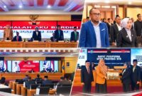 Suasana rapat paripurna DPRD Provinsi NTB, pada Selasa (18/8/2026).