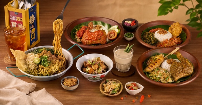 Pesta Rasa Nusantara menghadirkan tujuh menu yang terinspirasi dari hidangan populer berbagai daerah di Indonesia, mulai dari Nasi Campur Bali, Nasi Ayam Taliwang, Nasi Ayam Woku, Nasi Campur Cakalang, Mie Kangkung Jakarta, Tahu Gejrot, hingga Bajigur.
