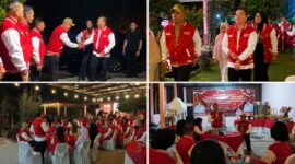 Gubernur NTB, Lalu Muhamad Iqbal saat menghadiri acara pembubaran panitia dan anggota Paskibra Provinsi NTB di kediaman Kepala Bakesbangpoldagri NTB, di Desa Saribaye, Kecamatan Lingsar, Kabupaten Lombok Barat, pada Selasa malam (18/8/2026).