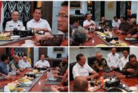 Suasana pertemuan Gubernur NTB, Lalu Muhamad Iqbal bersama Wakil Rektor IV UMM, Muhamad Salis Yuniardi, M.Psi., Ph.D., dan jajaran guru besar serta rombongan UMM, di Ruang Kerja Gubernur NTB, pada Rabu (26/8/2026).