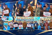 Suasana saat Gubernur NTB, Lalu Muhamad Iqbal menerima penghargaan Apresiasi Pemerintah Daerah Berprestasi Tahun 2026 Batch II Regional Maluku dan Nusa Tenggara, di Jakarta, pada Kamis (17/9/2026).