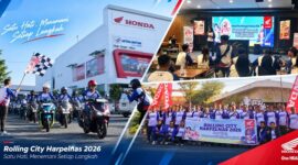 Memperingati Hari Pelanggan Nasional (Harpelnas) 2026, Astra Motor NTB menghadirkan apresiasi bagi konsumen melalui kegiatan touring bersama konsumen sebagai bagian dari rangkaian program bertema “Satu Hati, Menemani Setiap Langkah”.