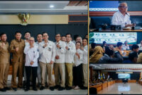 Sekda NTB, Abul Chair, saat menghadiri Exit Meeting BPK RI Perwakilan NTB terkait Pemeriksaan Pendahuluan Kinerja atas Pengelolaan Dana Pendidikan, Kinerja Ketahanan Energi Provinsi, dan Ketahanan Pangan Daerah Tahun 2024 hingga Semester I 2026, di Ruang Rapat Tambora, Kantor Gubernur NTB, Selasa (29/9/2026).