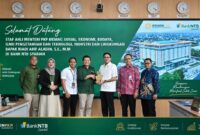 Staf Ahli Menteri PKP Bidang Sosial, Ekonomi, Budaya, Ilmu Pengetahuan dan Teknologi, Industri dan Lingkungan, Riadi Arif Aladin, S.E., M.M., serta jajaran Badan Pengelola Tabungan Perumahan Rakyat (BP Tapera) saat koordinasi dan foto bersama pihak Bank NTB Syariah, di Kantor Pusat Bank NTB Syariah, Jalan Udayana Mataram, Senin (21/9/2026).