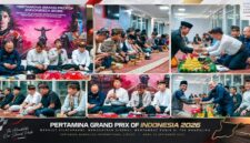 Suasana tradisi betabeq yang digelar menjelang Pertamina Grand Prix of Indonesia 2026, di Kawasan Ekonomi Khusus (KEK) Mandalika, pada Rabu malam (16/9/2026).