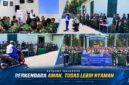 Suasana kegiatan Edukasi Keselamatan Berkendara yang melibatkan Jasa Raharja Provinsi NTB, Detasemen Polisi Militer (Denpom), Ditlantas Polda NTB, dan Astra Motor NTB.