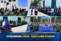 Suasana kegiatan Edukasi Keselamatan Berkendara yang melibatkan Jasa Raharja Provinsi NTB, Detasemen Polisi Militer (Denpom), Ditlantas Polda NTB, dan Astra Motor NTB.