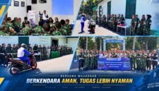 Suasana kegiatan Edukasi Keselamatan Berkendara yang melibatkan Jasa Raharja Provinsi NTB, Detasemen Polisi Militer (Denpom), Ditlantas Polda NTB, dan Astra Motor NTB.