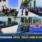 Suasana kegiatan Edukasi Keselamatan Berkendara yang melibatkan Jasa Raharja Provinsi NTB, Detasemen Polisi Militer (Denpom), Ditlantas Polda NTB, dan Astra Motor NTB.