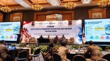Suasana kegiatan Forum Satu Data Pemerintahan Dalam Negeri (SDPDN) Tahun 2026, di Jakarta, Selasa (22/9/2026).