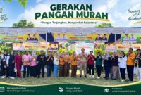 Pemprov NTB melalui Dinas Pertanian dan Ketahanan Pangan NTB menggelar Gerakan Pangan Murah (GPM) dalam rangkaian peringatan HUT ke-5 Rumah Sakit (RS) Mandalika, di halaman RS Mandalika, Kecamatan Pujut, Lombok Tengah, Sabtu (5/9/2026).