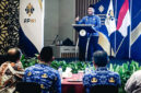 Gubernur NTB, Lalu Muhamad Iqbal saat memberikan sambutan pada acara puncak HWN ke-26, HUT APWI ke-6, sekaligus Jamnas APWI ke-4, di Hotel Lombok Garden, Mataram, Senin (21/9/2026).