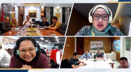 Gubernur NTB, Lalu Muhamad Iqbal saat rapat koordinasi bersama maskapai dan pemangku kepentingan penerbangan melalui konferensi daring dari Mataram, pada Selasa (8/9/2026).