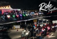 Sekitar 150 peserta yang terdiri dari konsumen, pecinta sepeda motor Honda, serta anggota Vario Community Lombok mengikuti kegiatan Honda Vario Evo Night Ride.