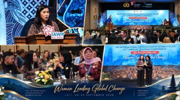 Suasana kegiatan The 63rd International Association of Women Police (IAWP) Annual Training Conference 2026, di Bali, pada Selasa (22/9/2026).
