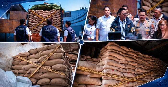 Sebanyak 49,85 ton kacang tanah diduga ilegal masuk ke Indonesia berhasil disita Ditreskrimsus Polda Metro Jaya.
