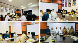 Suasana audiensi KI Provinsi NTB dengan Sekda NTB, Abul Chair, di Ruang Rapat Sekda, Selasa (29/9/2026).
