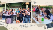 Suasana mahasiswa KKN Kelompok 4 UNW Mataram 2026, di Desa Tempos, Kecamatan Gerung, Kabupaten Lombok Barat.