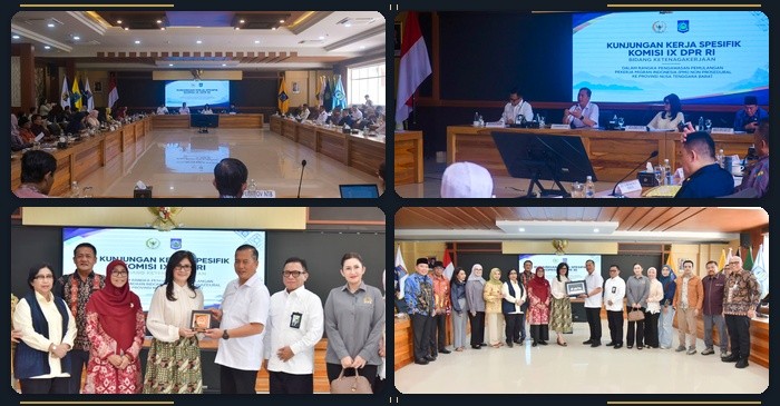 Suasana kunjungan kerja spesifik Komisi IX DPR RI yang diterima Gubernur NTB, Lalu Muhamad Iqbal bersama jajaran, di Kantor Gubernur NTB, Kamis (24/9/2026).