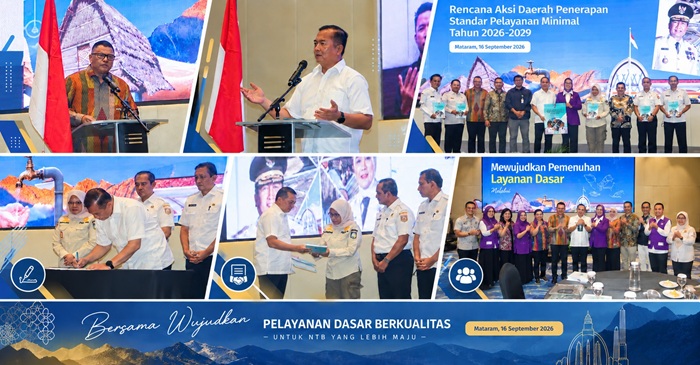 Suasana pembukaan Workshop RAD Penerapan SPM Provinsi NTB Tahun 2026–2029, pada Rabu (16/9/2026).