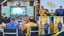 Suasana Gubernur NTB, Lalu Muhamad Iqbal saat menerima Duta Besar Rumania untuk Indonesia, H.E. Dan Adrian Balanescu, di ruang kerja Gubernur NTB, Senin (28/9/2026).