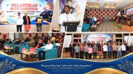Suasana pelantikan kepengurusan DPW ASLI Provinsi Papua Selatan.