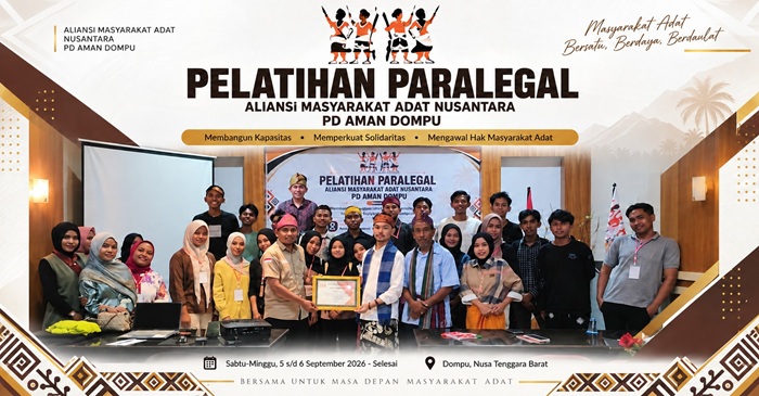 Suasana kegiatan pelatihan paralegal, di Hotel Tursina Dompu, 5-6 September 2026.